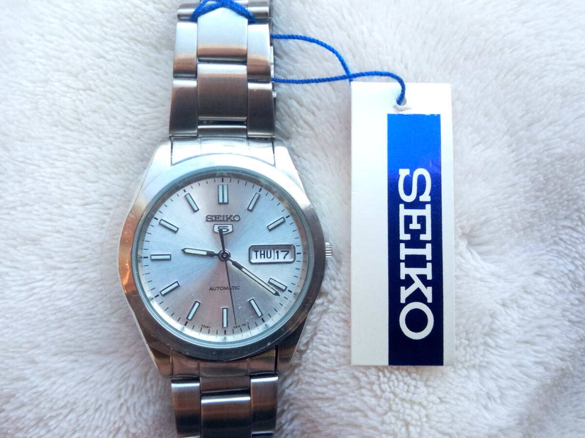 新品タグ付き セイコー5 SEIKO5 SNK993K 自動巻きメンズ腕時計 7S26 