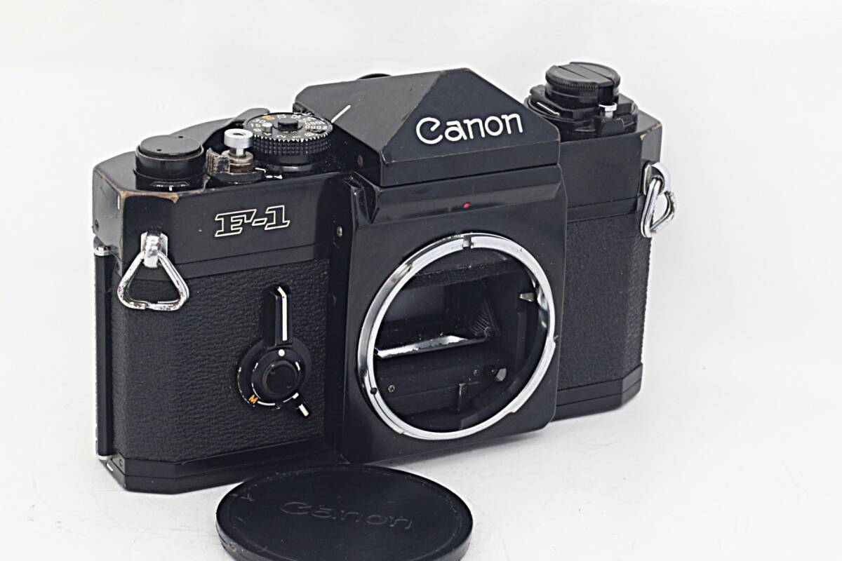 動作品】CANON F-1 フィルム一眼レフ MF フラッグシップ シャッター〇