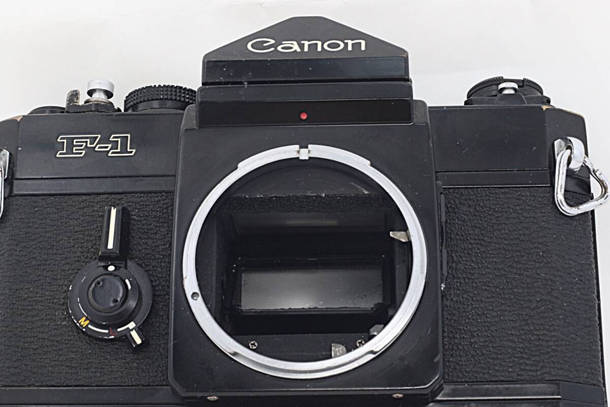 動作品】CANON F-1 フィルム一眼レフ MF フラッグシップ シャッター〇