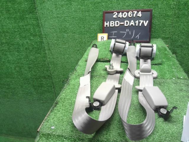 エブリィ HBD-DA17V リアシートベルト 左右セット 84960-64P00-PBL 