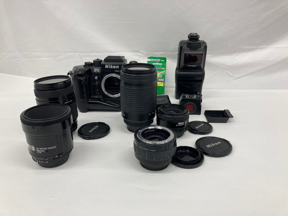 Nikon ニコン 一眼レフ フィルムカメラ F4 レンズ ストロボ 周辺機器