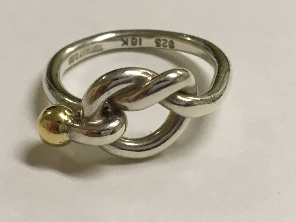 TIFFANY&Co. ティファニーフック&アイ イエローゴールド シルバー