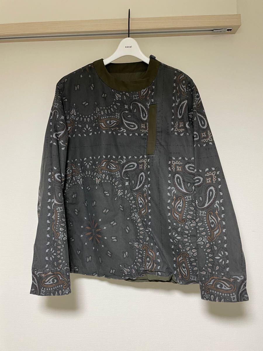 sacai バンダナ柄 リバーシブル プルオーバー 23AW サイズ1 【公式通販】