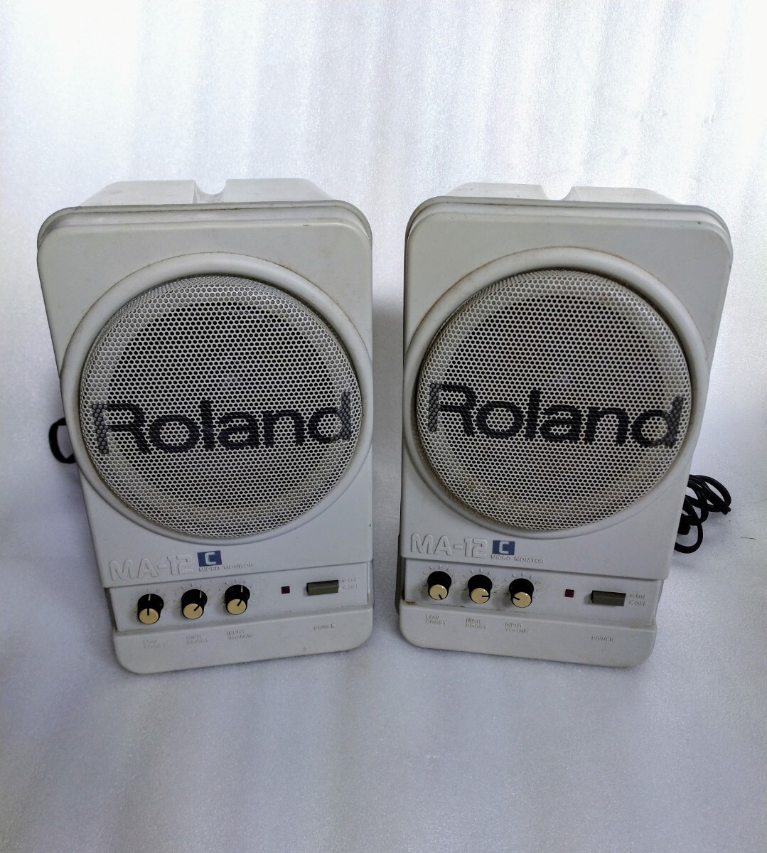 K748【2台セット】Roland ローランド アンプ内蔵スピーカー MA-12C