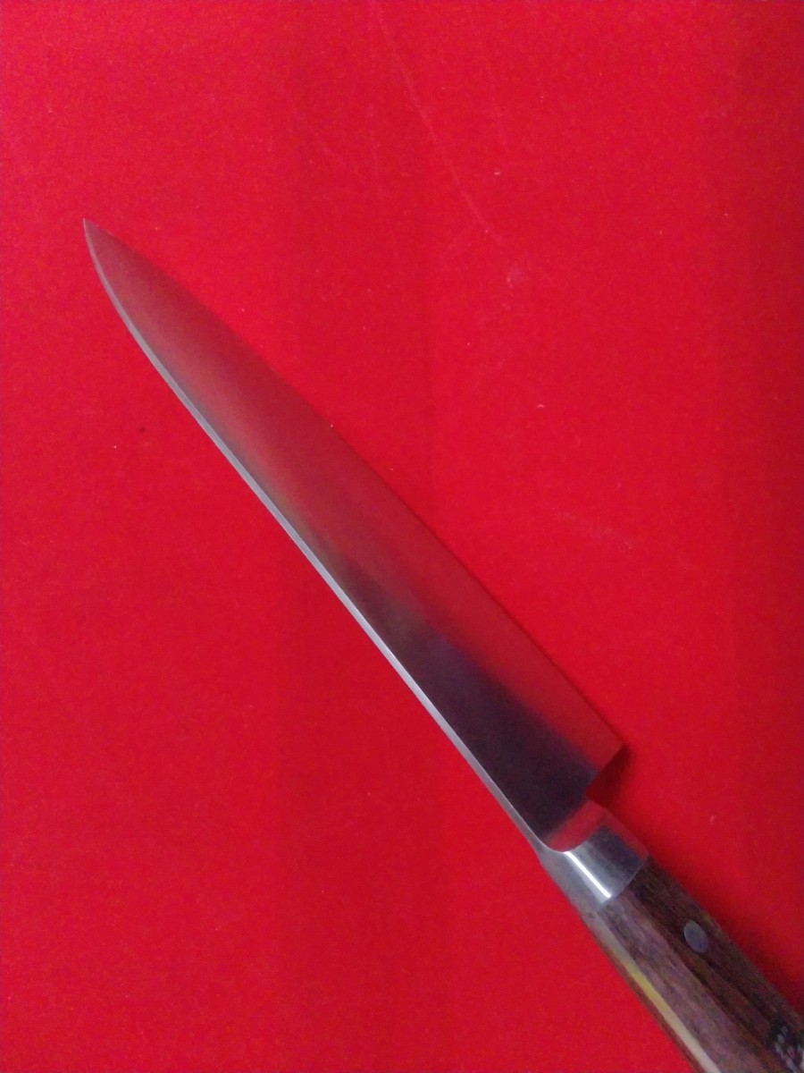 城山刃物　　新型柳刃包丁　　尺 城山刃物製作所(堺業務用刃物メーカー直売)八寸 洋出刃 2N 錆びます