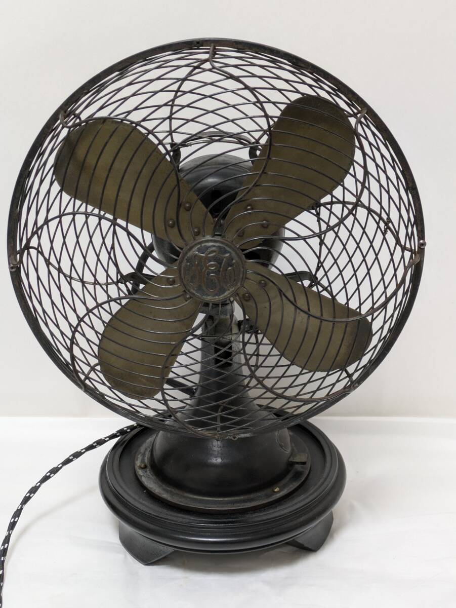 【美品】芝浦製作所 初期型扇風機 睡蓮 C-7032 東京芝浦電気 扇風機 戦前品 4枚鉄扇 c-7032 睡蓮型 レトロ み(扇風機)