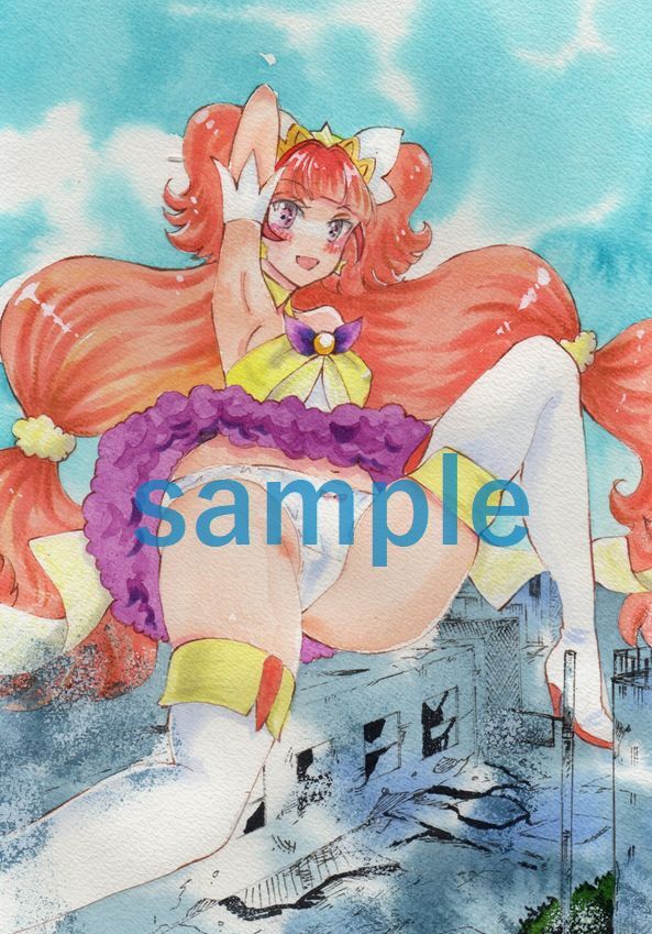 手描きイラスト 　　キュアトゥインクル　＋ラフ画　コピー 　　Go!プリンセスプリキュア　　天ノ川きらら 手描きイラスト コピー ＋ラフ画 Yahoo!オークション 手描きイラストキュアトゥインクル天ノ川きらら GO