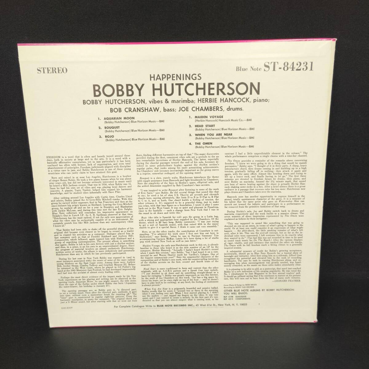 Bobby Hutcherson Happenings LP Blue Note ボビー ハッチャーソン