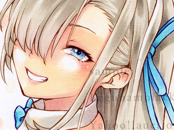 □同人手描きイラスト/一之瀬アスナ(バニーガール)/ブルーアーカイブ