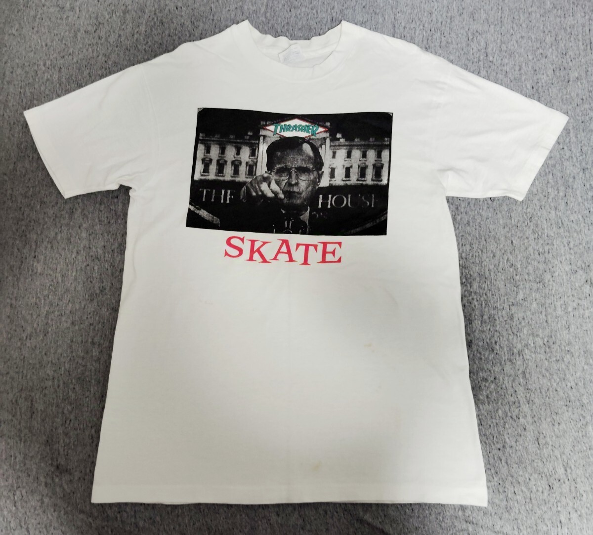 希少 レアデザイン 80s 90s ヴィンテージ THRASHER ホワイトハウス 