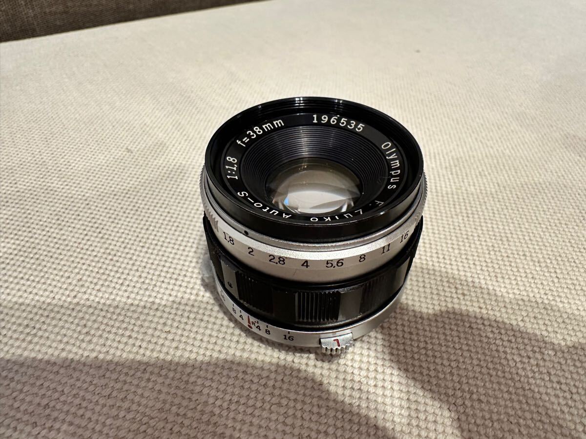 オリンパス OLYMPUS F.Zuiko Auto-S 38mm F1.8 PEN用 フィルムカメラ