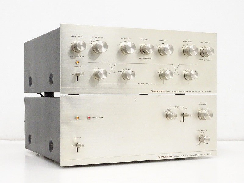 PIONEER パワーアンプ SM-850 □□Pioneer SM-850/SF-850 パワーアンプ チャンネルデバイダー
