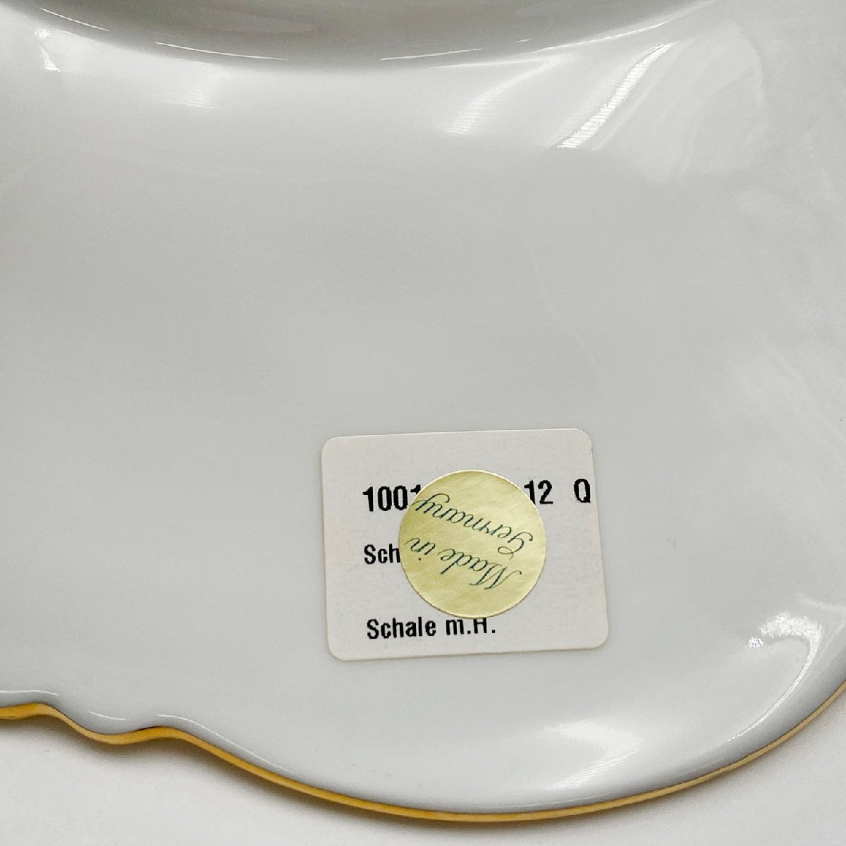 Meissen マイセン 五つ花 レリーフ フルーツ フラワー 金彩 飾り皿 