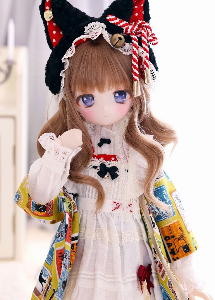 DDH-01 セミホワイト肌 SW肌 カスタムヘッド＋アイ＋おまけウィッグ