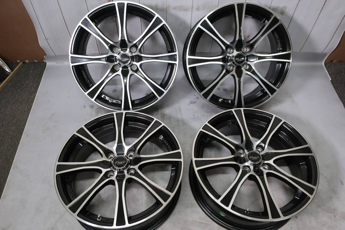 激安 MONZA JAPAN Warwic ワーウィック 16インチ 6J +43 PCD100 4穴 室内保管品 点検済 ライズ ロッキー アクア ヤリス MONZA JAPAN Warwic 114.3×5H 19×8J+38 Carozza