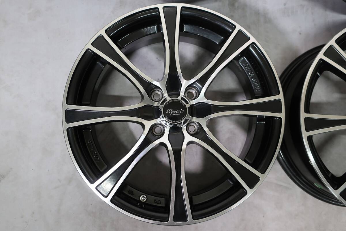 激安 MONZA JAPAN Warwic ワーウィック 16インチ 6J +43 PCD100 4穴 室内保管品 点検済 ライズ ロッキー アクア ヤリス MONZA JAPAN Warwic 114.3×5H 19×8J+38 Carozza