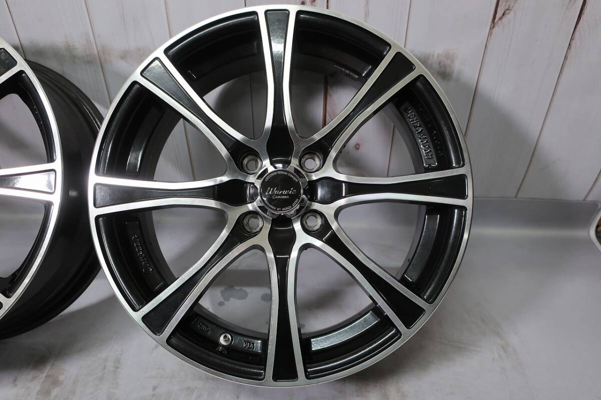 激安 MONZA JAPAN Warwic ワーウィック 16インチ 6J +43 PCD100 4穴 室内保管品 点検済 ライズ ロッキー アクア ヤリス MONZA JAPAN Warwic 114.3×5H 19×8J+38 Carozza