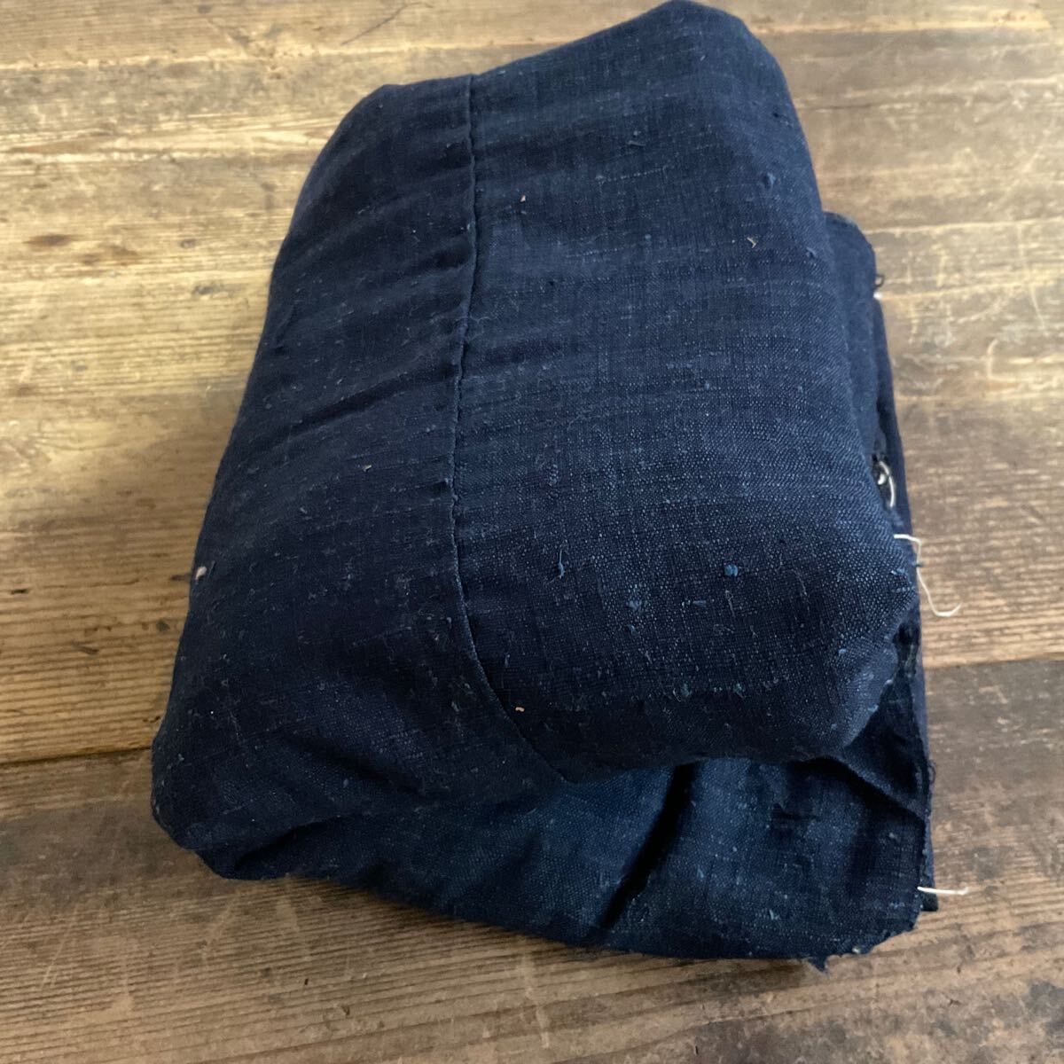 H05/古布 藍染 木綿 手織 5幅 Indigo 襤褸 ぼろ BORO 刺し子 パッチ