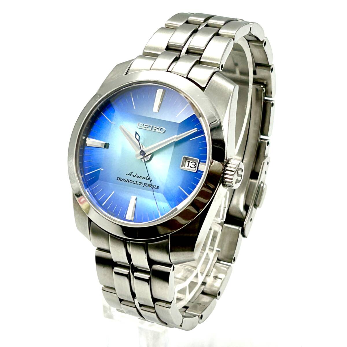 【行董】SEIKO セイコー メカニカル 23石 自動巻き デイト 裏スケ 6R15-00C0 ラウンド メンズ腕尾計 AA258BOM16