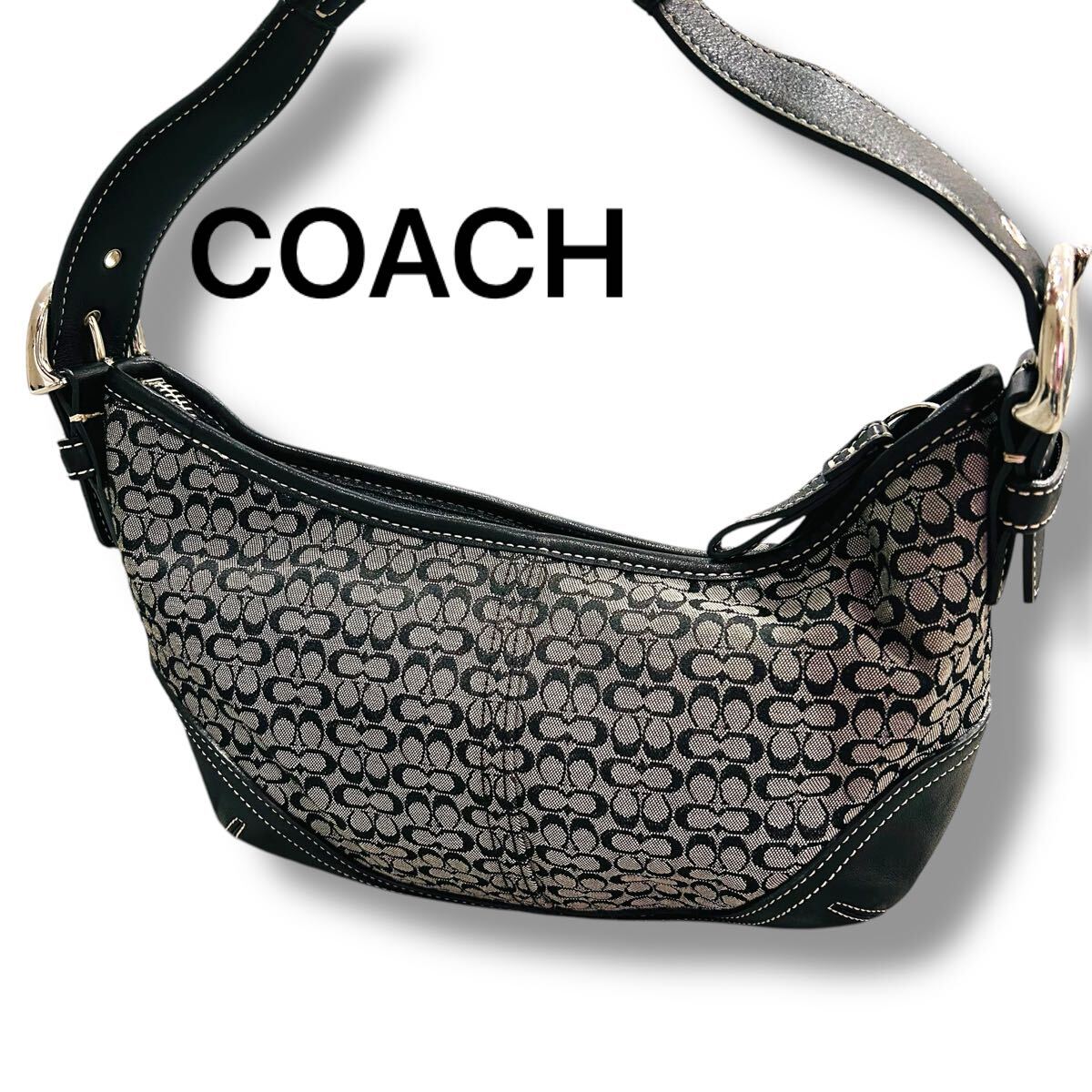 COACH コーチ シグネチャー ハンドバッグ ワンショルダーバッグ 美品 