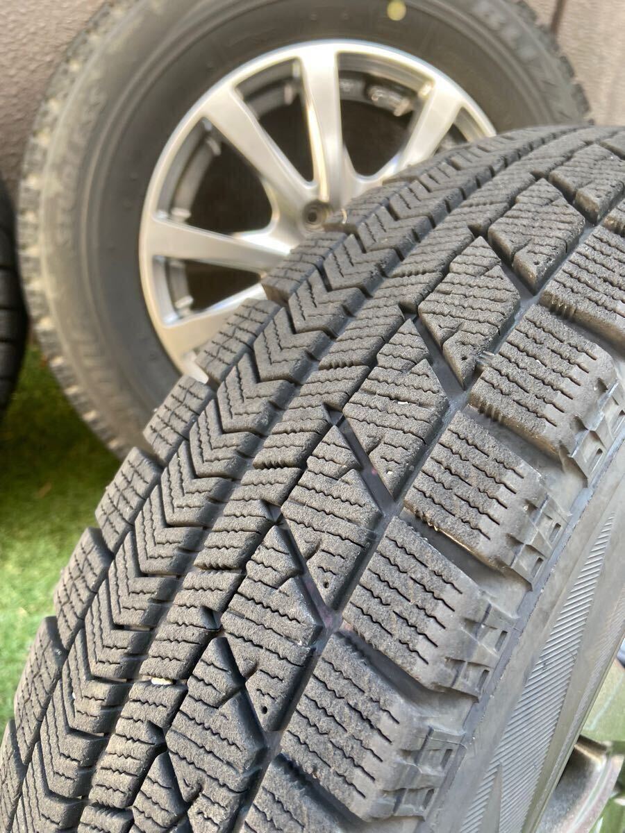 スタッドレスタイヤ　145/80R13 ブリヂストン　ブリザック　VRX ホイールセット　4J 軽自動車　7〜8部山　2019年製　アルミホイール_7