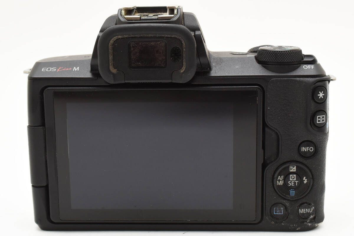 ジャンク品 Canon EOS kiss M ブラック バッテリーチャージャーセット 