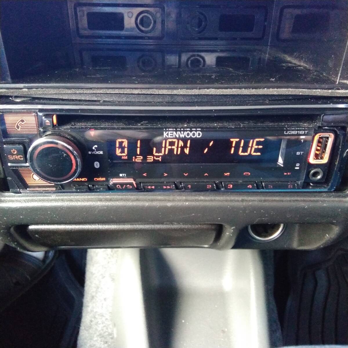KENWOOD U381BT ケンウッド カーオーディオ 1DIN USB CD Bluetooth