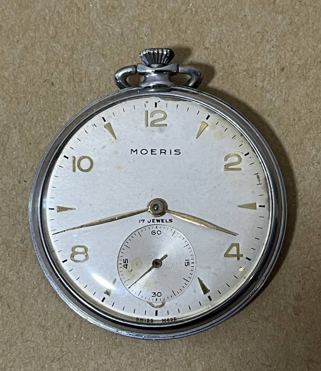 懐中時計 手巻き モーリス MOERIS シルバー アンティーク 卸価格 