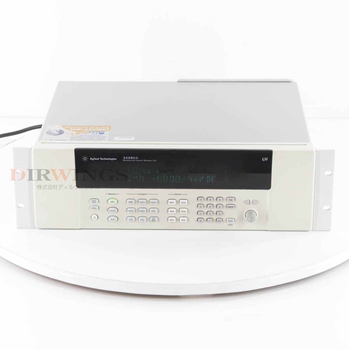 DW 8日保証 34980A LXI Agilent OPT DMM 34945A 34937A hp アジレント Keysight ...