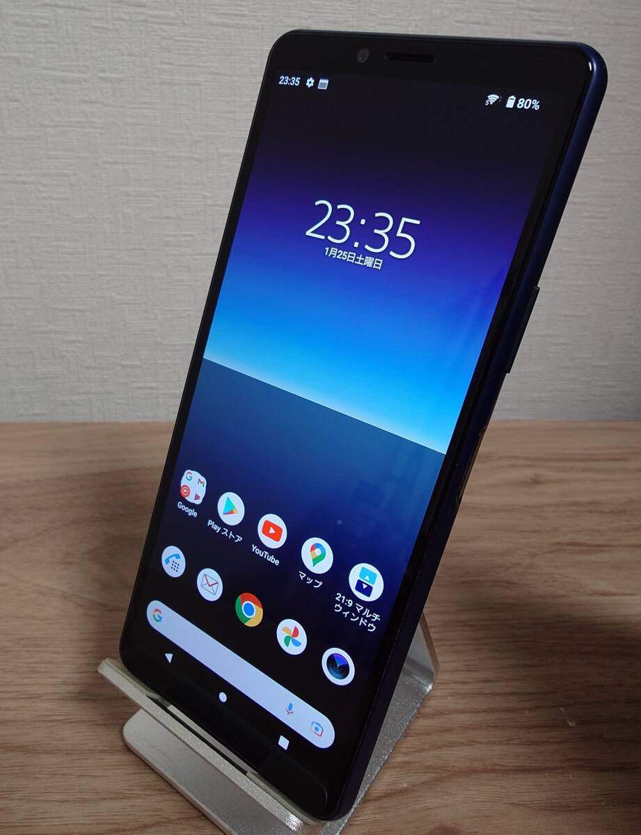 ☆美品ソニー Xperia 10 II SO-41A Black本体のみ ⑨ ☆ 中古美品