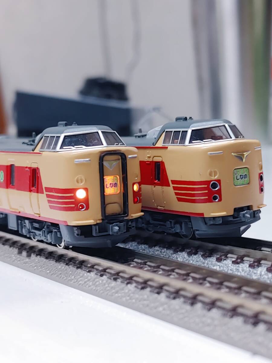 381系-特急-しなの D3編成ー6両 クロ，0番台製作、TOMIX塗替改造品