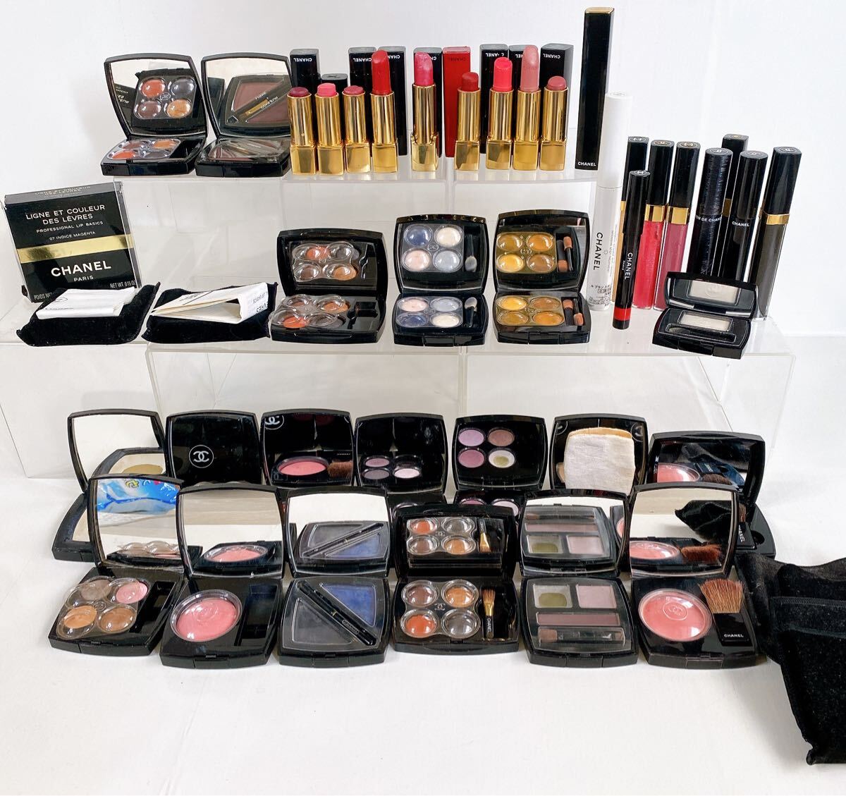 CHANEL アイシャドウ ファンデーション まとめ売り セット 限定 1スタ◇ CHANEL◇シャネル◇中古コスメ◇口紅◇アイシャドウ