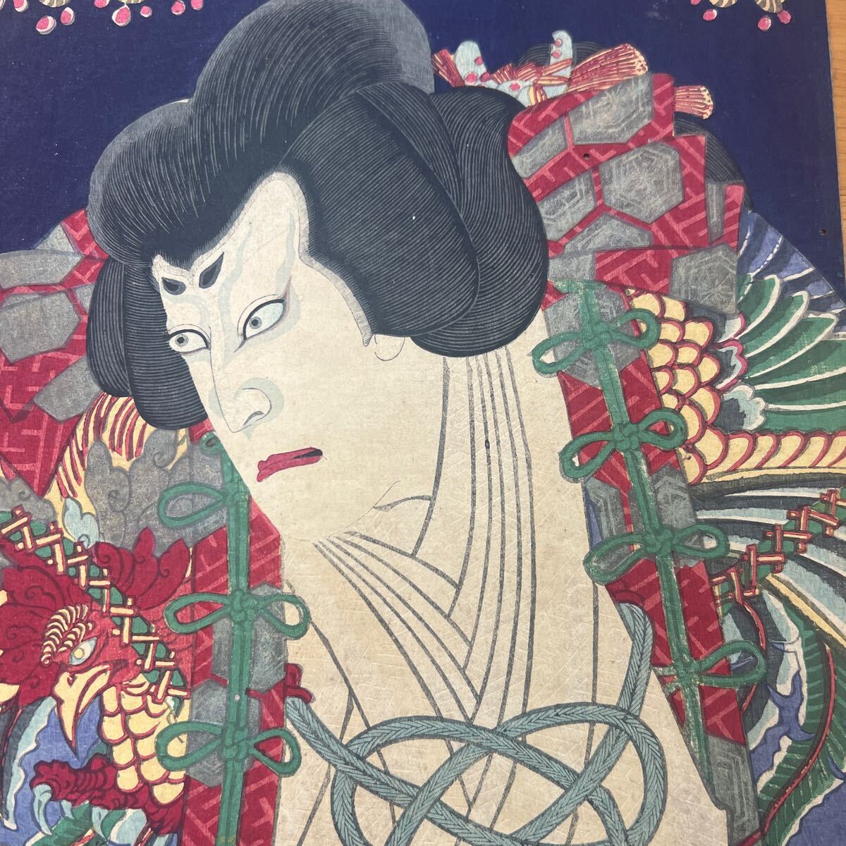 豊原国周 作 「曽我五郎 市川團十郎」／ホームメイト 豊原国周による