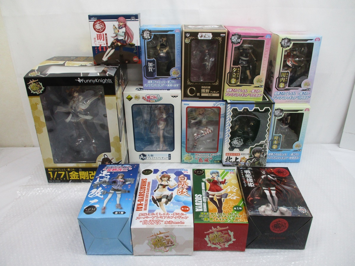 792G ほぼ未開封 艦これ 艦隊これくしょん 美少女 フィギュア SPM 一番くじ 大量★ 金剛改二/ファニーナイツ 島風 大和 足柄改二 白露改 他_1