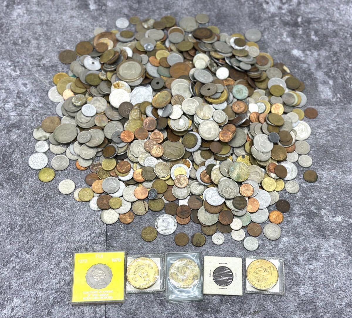 1円〜□外国 海外 硬貨 外貨 貨幣 記念硬貨 約5.06kg 外国銭 コイン