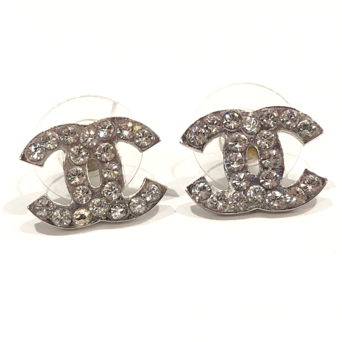 m001 T3(60) CHANEL シャネル 06V ココマーク ラインストーン ピアス