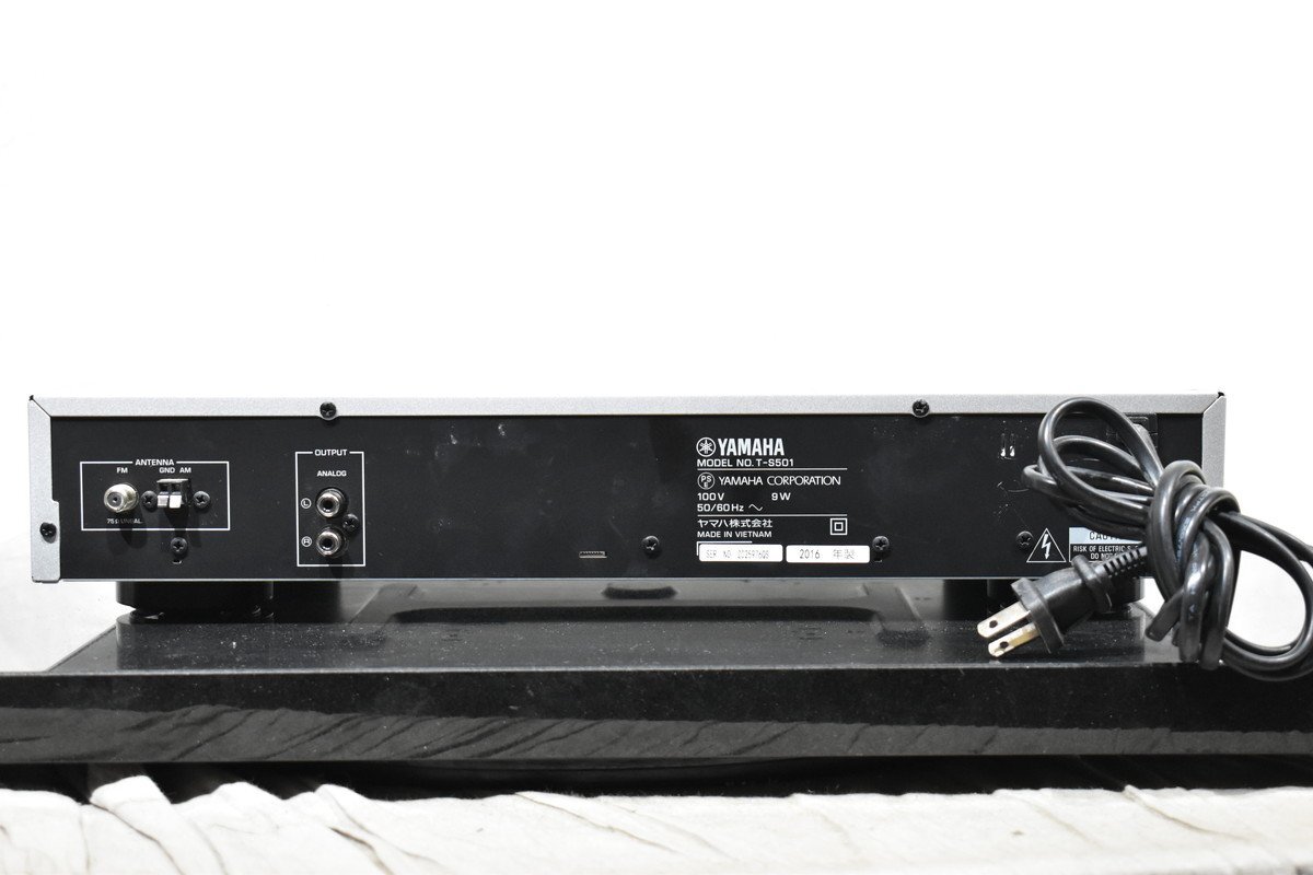 YAMAHA T-S501 ワイドFM⁄AMチューナー アンテナ付 動作良好品 完動品