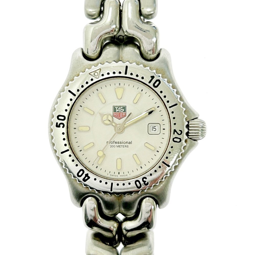 1円スタート】TAG HEUER タグホイヤー WG1312-0 セル SS ホワイト文字