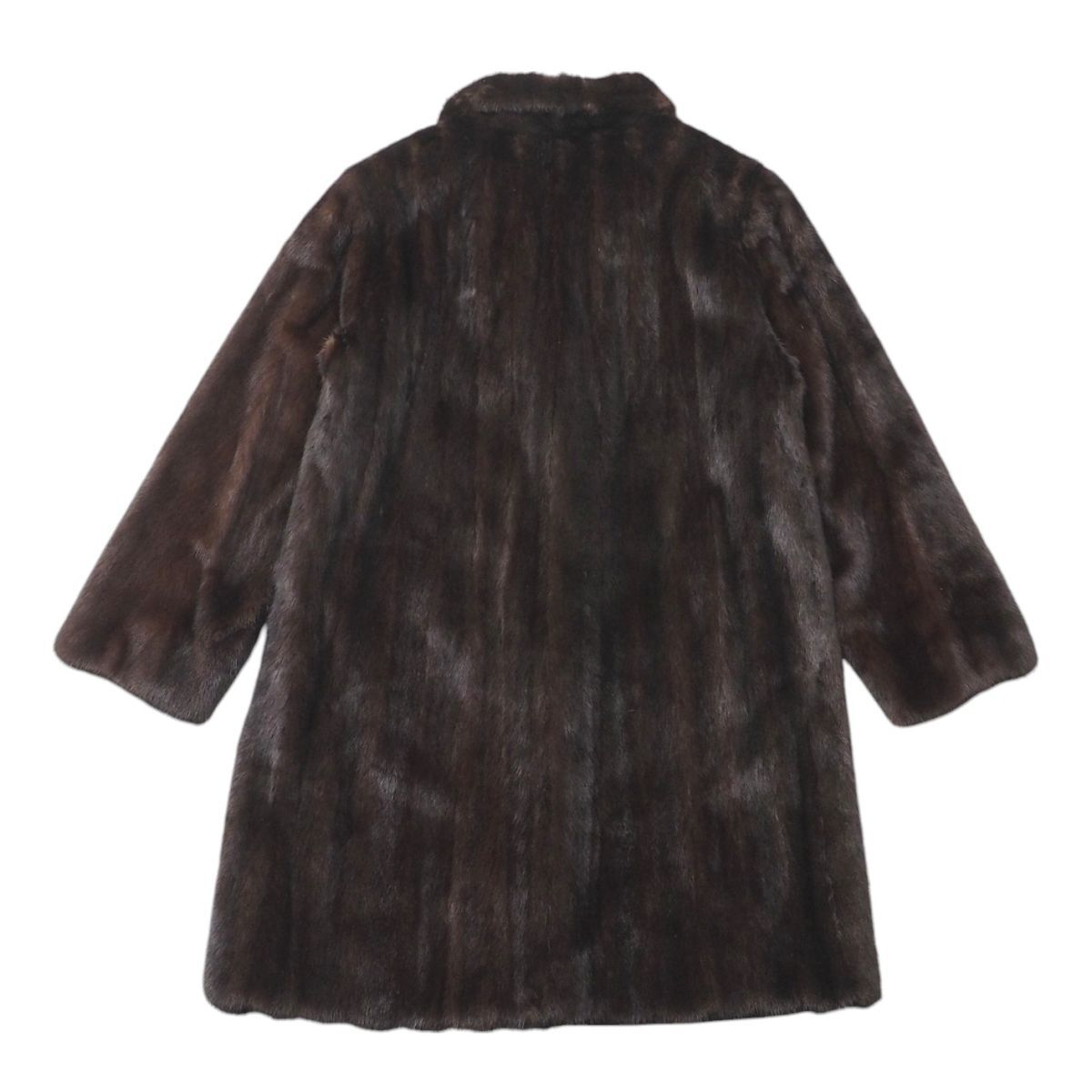 5-ZHF429 デミバフミンク MINK ミンクファー ハーフコート ブラウン F 