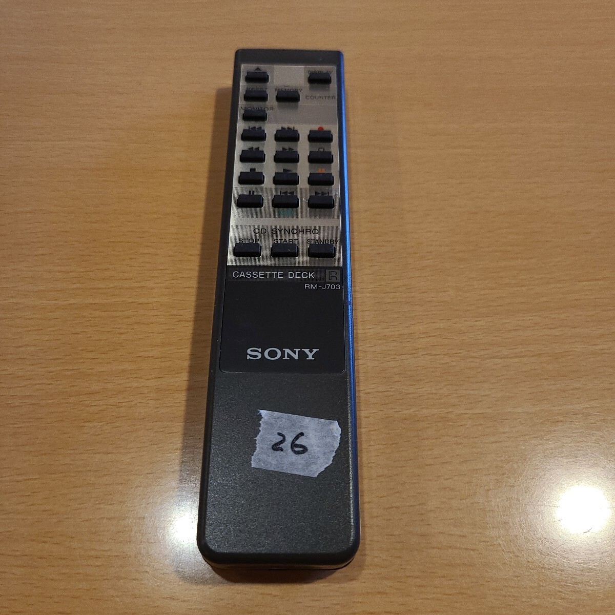 SONY RM-J703 ソニー カセットデッキ用 リモコン 動作確認済み SONY