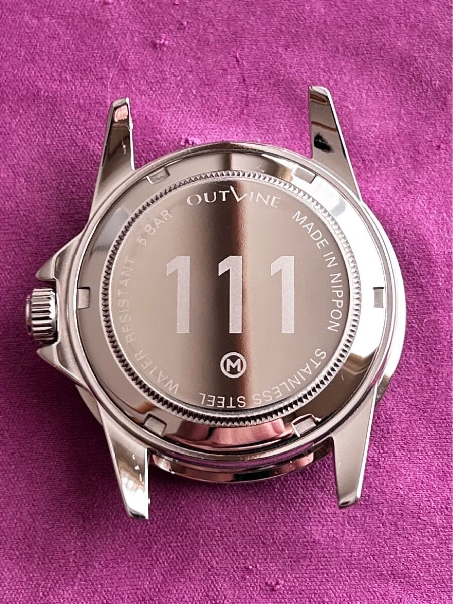 アウトライン　GMT　OUTLINE GMT-1950 自動巻き　ベークライト仕様風GMT 青赤ベゼル　ペプシ　腕時計_6