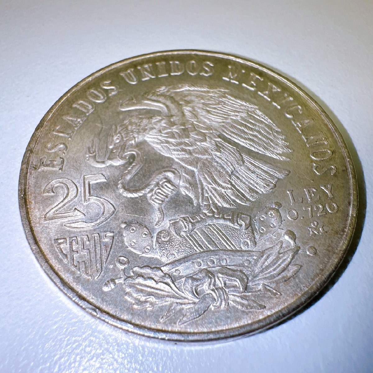 ART5637】 1円～ 1968年 メキシコオリンピック 1968 25ペソ 記念銀貨