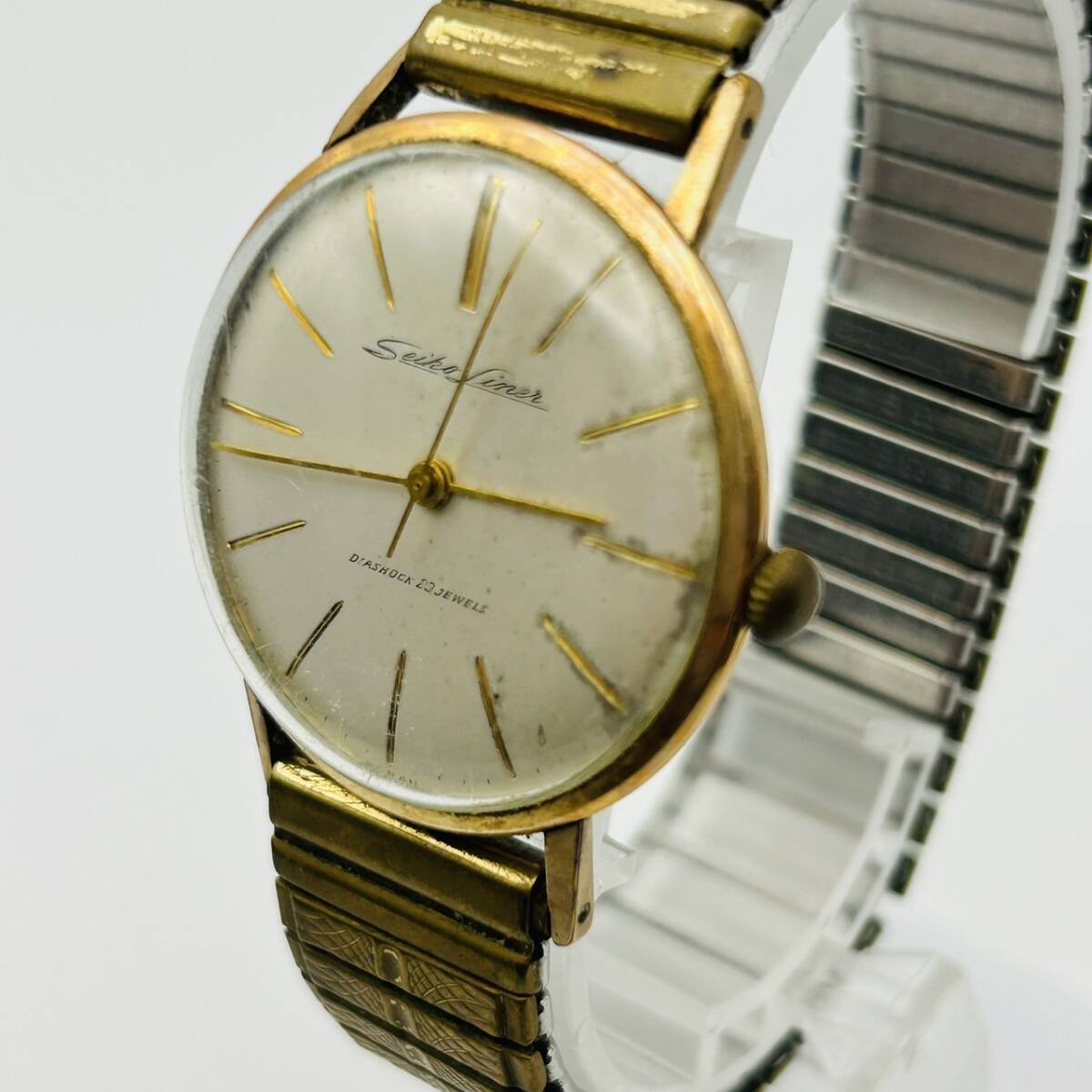 62】1円スタート！ SEIKO Liner セイコー ライナー J14069 21JEWELS 