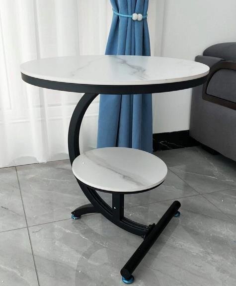 高級家具★北欧風コーヒーテーブル 丸型テーブル 大理石製 ソファサイドシェルフ ベッドサイドシェルフ リビング 寝室用テーブル_4