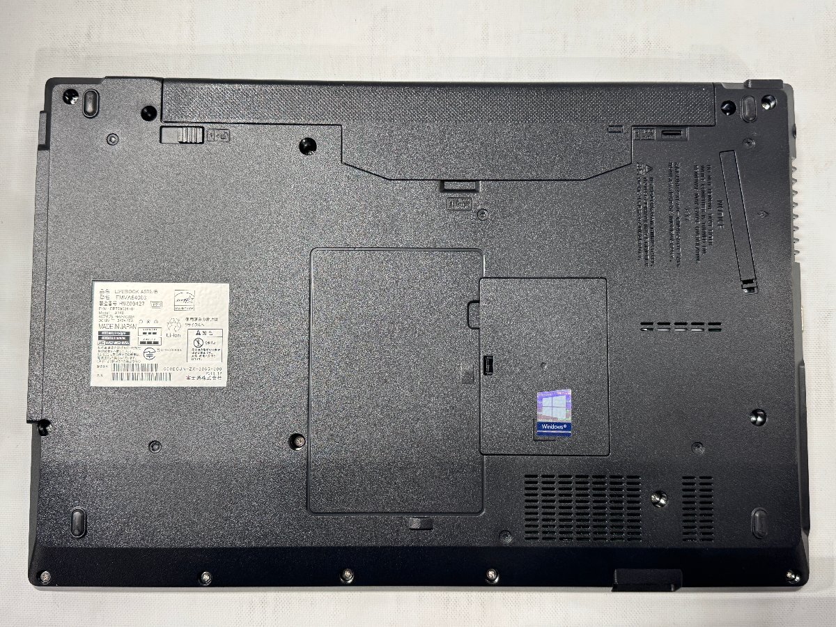 ◎富士通 LIFEBOOK A579/B FMVA64003 Intel Core i5-8265U メモリ4GB
