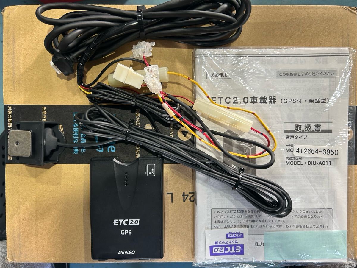 DENSO デンソー ETC 2.0 2.0ETC DIU-A011 GPS付 発話型 12V/24V 動作確認済み _1