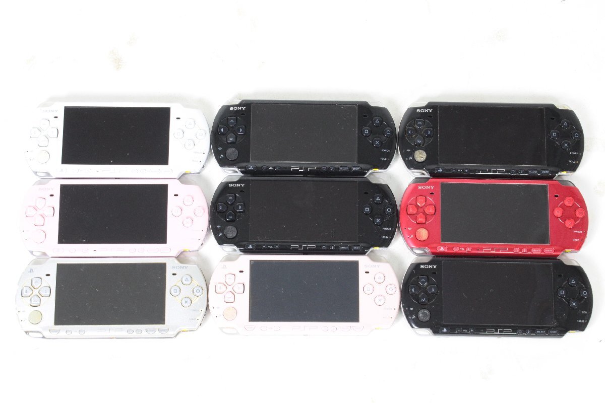 SONY 〇 PSP本体 (PSP3000×6/PSP3001×1/PSP2000×2) まとめ9台セット 