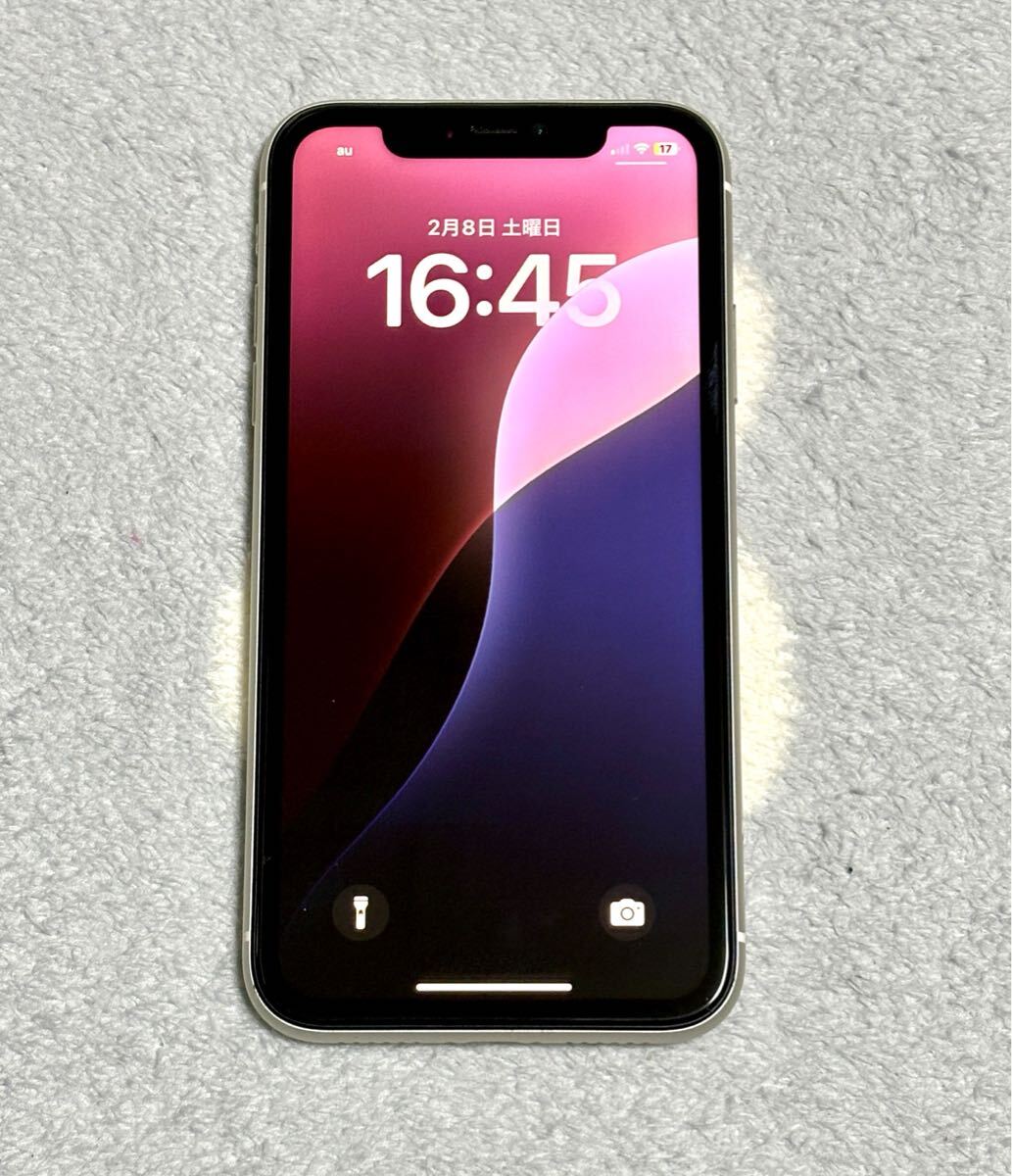 ジャンク品】SIMロック解除済 AU iPhone 11 64GB ホワイト 【公式通販】