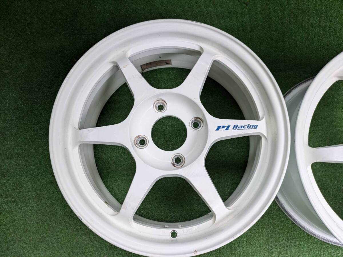 P.1レーシングホイール】16×7J ET45 4H/114.3 2本セット！ №1136-7D