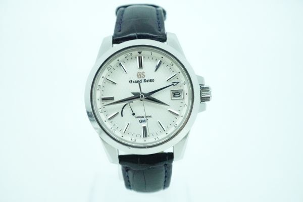 GRAND SEIKO 9R66-0AE0 スプリングドライブ SPRING DRIVE GMT GS グランド セイコー 自動巻き 稼動品 メンズ 腕時計 箱 ケース コマ_2
